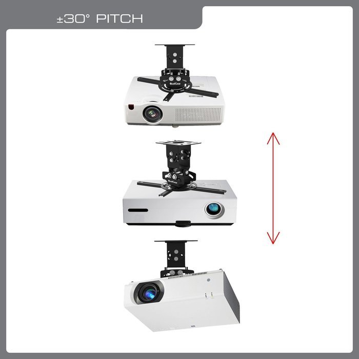 QualGear PRB-717-WHT Universal Ceiling Mount Projector Accessory N7