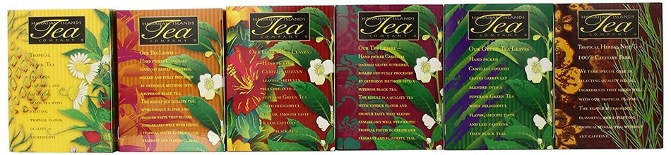 Pooki's Mahi's Bundle of Hawaiian Islands Teas, Tropical Flavors, 6-Pack-20 Count