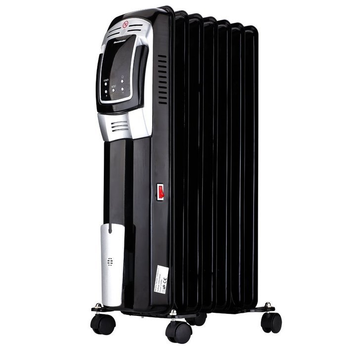 Homeleader 600W Oil Filled Radiator Heater, Portable Space Heater, Thermostat control, DF-600H1-7 N8