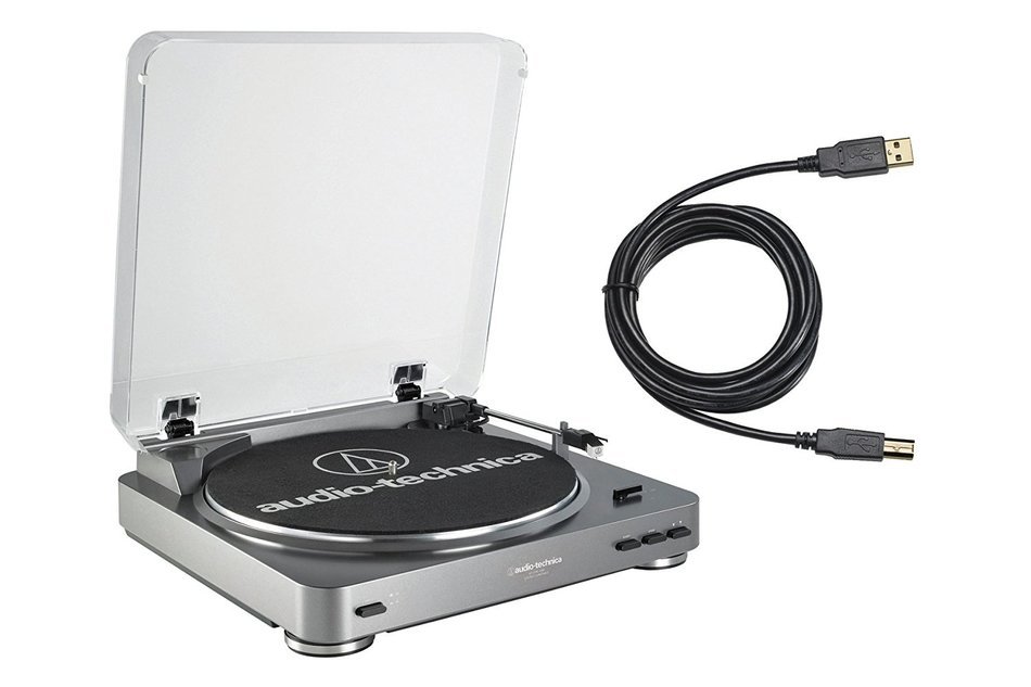 Audio Technica AT-LP60USB Turntable with USB Port, ATN3600L Replacement Stylus and Knox Vinyl Brush