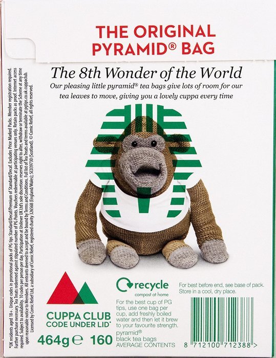 PG tips Original 160 Pyramid Tea bags. N4