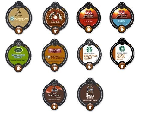 30 Count - VUE Cups MEDIUM ROAST COFFEE Variety Sampler Pack *NO DECAF (10 Different Flavors, 3 VUE Cups Each)