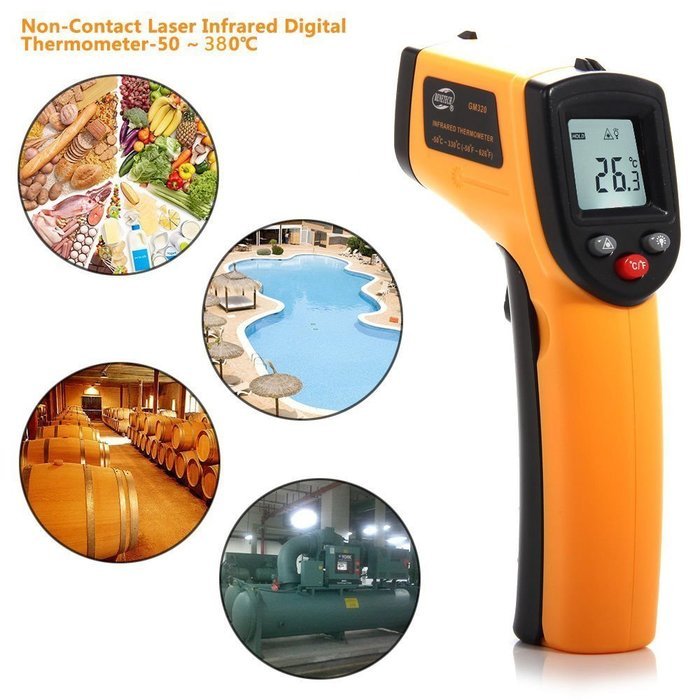 Non-Contact Digital IR Infrared Laser Point Thermometer Temperature Meter Gun N3