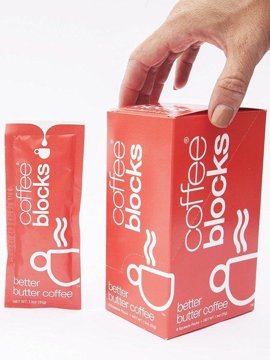 Coffee Blocks Grass Fed Butter Coffee, Pack of 8 N3