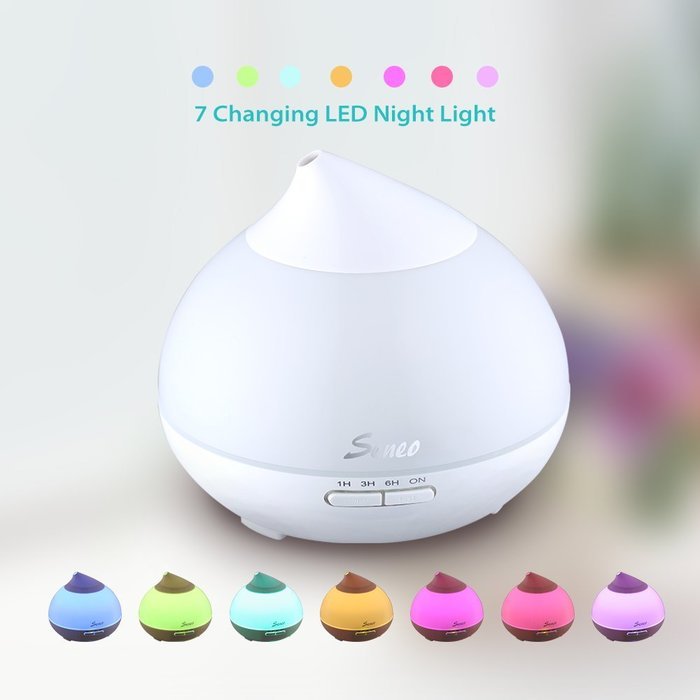 Seneo 300ml Essential Oil Diffusers Ultrasonic Aromatherapy Cool Mist Humidifiers Electric for Office, Yoga, Spa...
