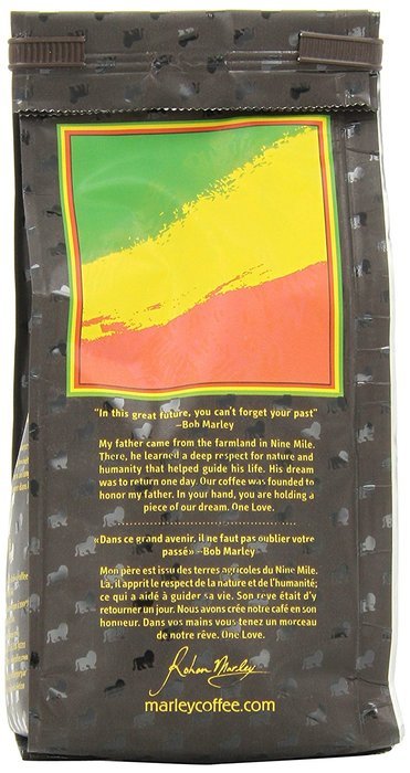 Marley Coffee, Organic One Love, Ethiopian YirgaCheffe, Ground Coffee, 8 Ounce N12