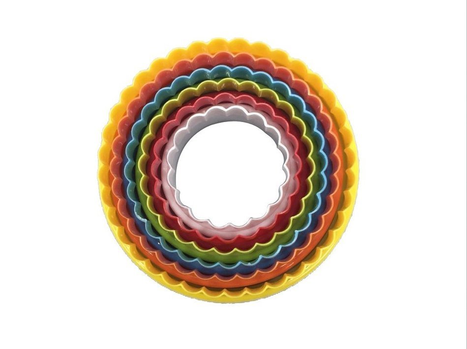 LUXEHOME Set of Colorful BPA Free Plastic Biscuit and Cookie Cutter (Round) N13