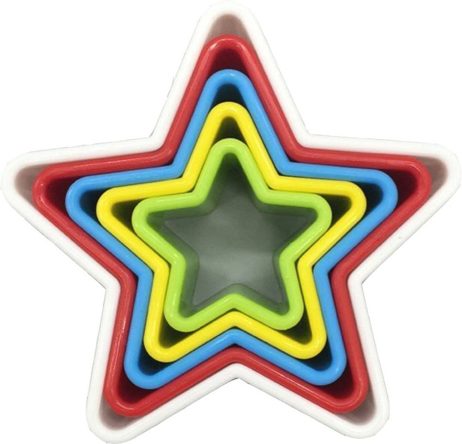 LUXEHOME Set of Colorful BPA Free Plastic Biscuit and Cookie Cutter (Round) N15