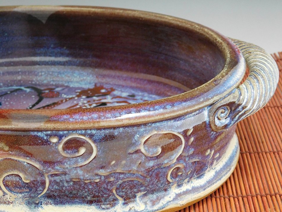 Baking/Casserole Dish, Wheel Thrown, Handmade N12