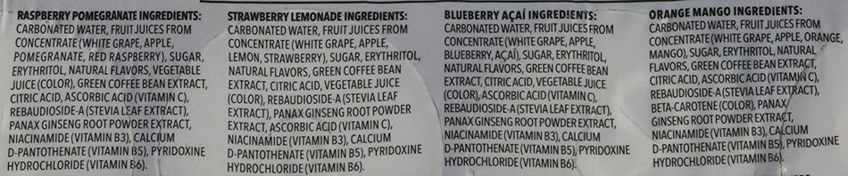 Starbucks Refreshers, 4 Flavor Variety Pack, 12 Ounce Slim Cans, 12 Pack N15