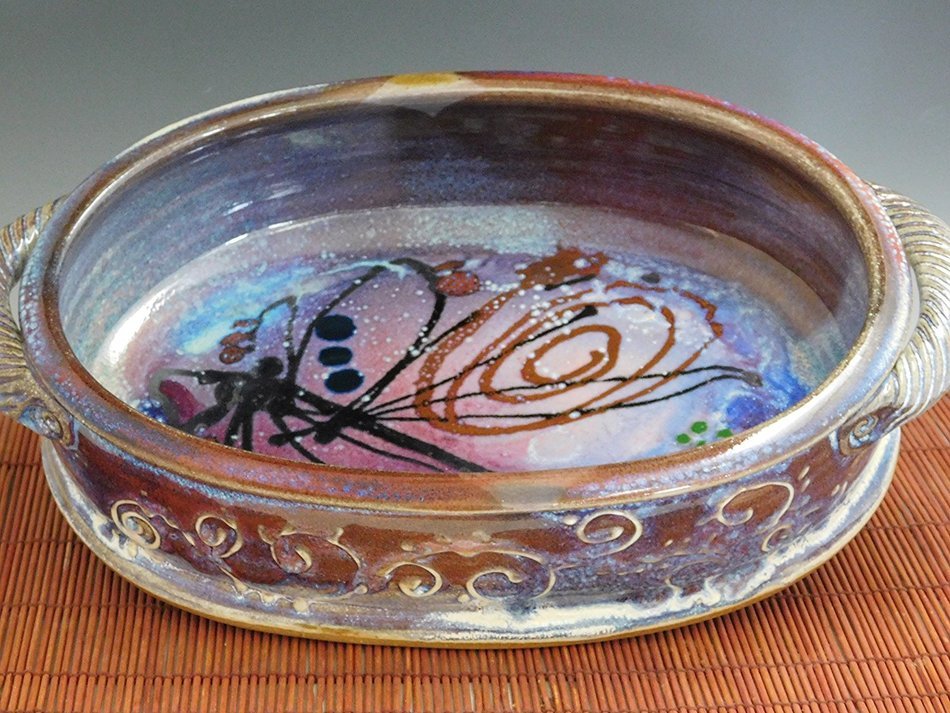 Baking/Casserole Dish, Wheel Thrown, Handmade N16