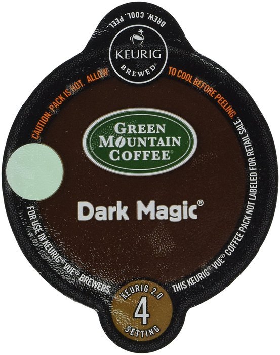 32 Count - Green Mountain Dark Magic Vue Cup Coffee For Keurig Vue Brewers