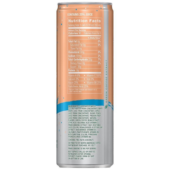 Starbucks Refreshers, 4 Flavor Variety Pack, 12 Ounce Slim Cans, 12 Pack N27