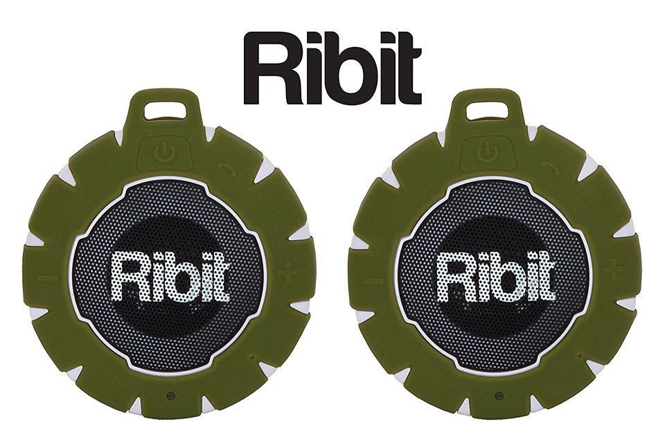 Ribit&trade; Red Waterproof Bluetooth Speakers - IPX7 Outdoor Wireless Speakers - Best Bluetooth Speakers for Pool and... N9
