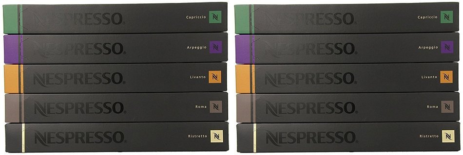 Nespresso Variety Pack for OriginalLine, 50 Capsules, 1.76 oz N4