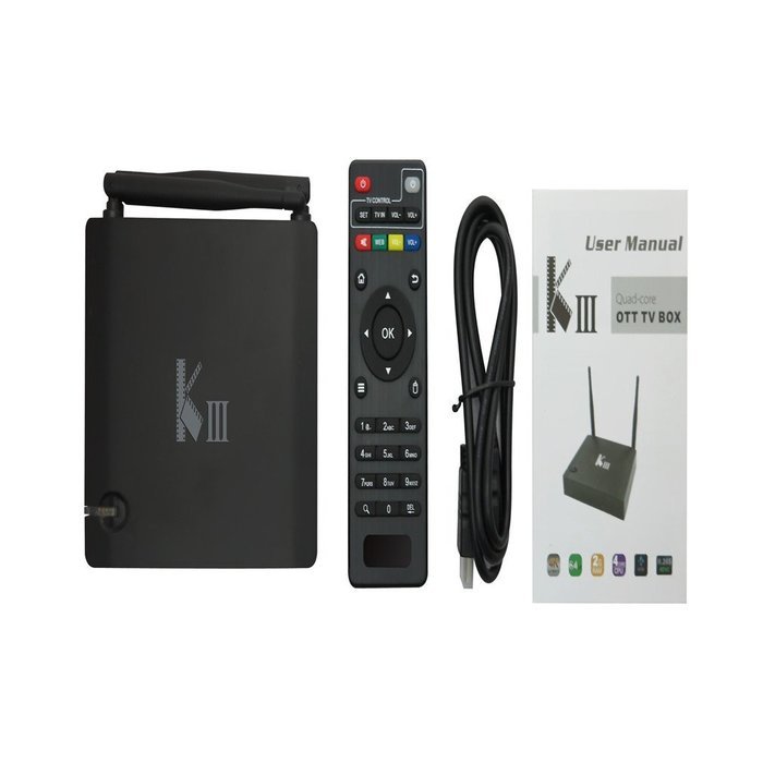 Mediawave KIII Android 5.1.1 TV Box 2G/16G Amlogic S905 2.4/5G Dual WiFi DLNA Airplay KODI XBMC Quad-Core UHD 4K N4