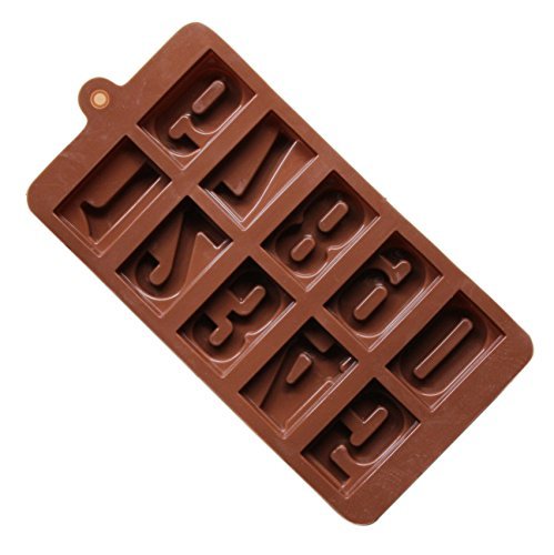 Beautiful paradise 10 Cavity Figure Number Silicone Gel Non Stick Cake Ice Pudding Mold Chocolate Jelly Candy...