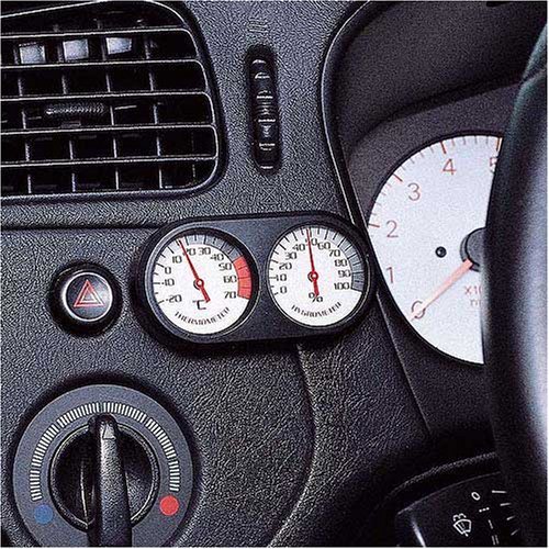 CARMATE SZ43 CAR Sedan Jeep VAN SUV RV Analogue CLASSIC thermometer hygrometer Twins METER Gauge