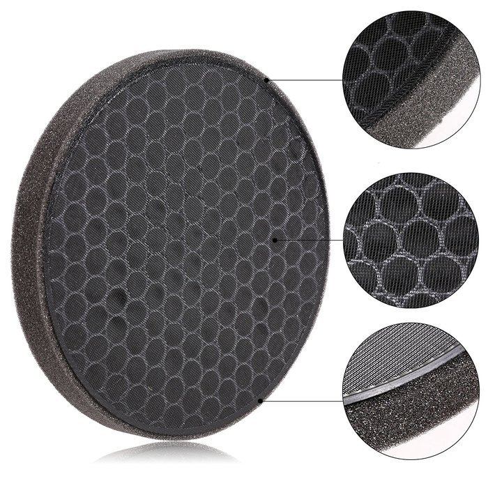 Eshion Home Office High Activated Carbon HEPA Car Air Purifier Replacement Filters Car Adapter N3
