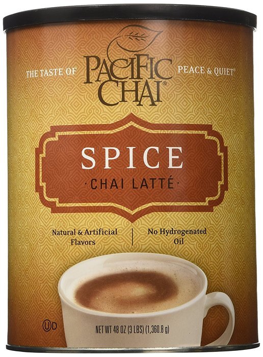Pacific Chai Vanilla Instant Powdered Chai mix, 48oz canister N3