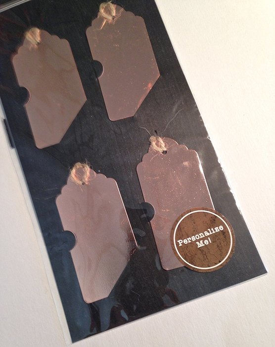 Personalize Me Bronze Metal Tags N2