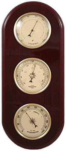 Ambient Weather Ws-yg313-y Cherry Finish Brass Bezel Traditional 