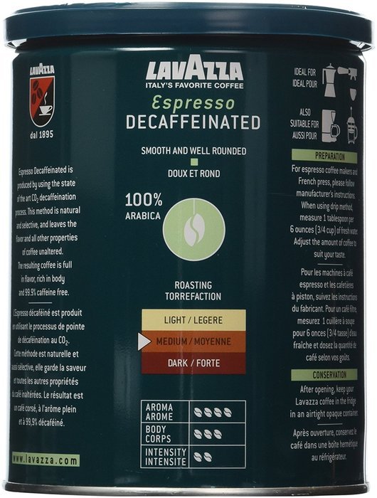 Lavazza Decaf Ground Coffee - Espresso - 8 oz N2