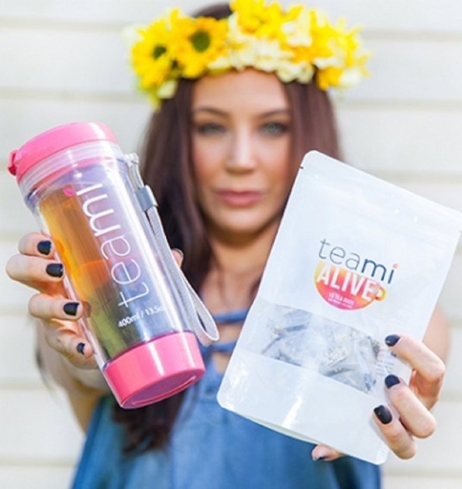 TEAMI BLENDS ALIVE TEA - Natural Energy Boosters, Remove Toxins & Speed Metabolism - Eliminating Chronic Exhaustion... N6