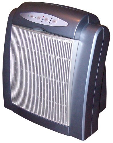 Surround Air Multi-Tech 2000 Air Purifier with HEPA/Carbon/Pre-Filter Ionizer and Germicidal UV lamp - Metallic