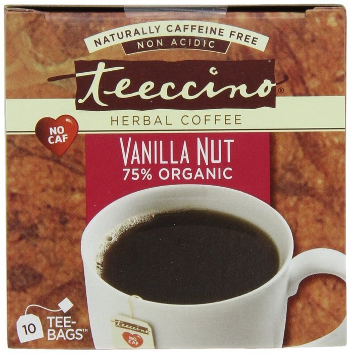 Teeccino Herbal Coffee, French Roast, Caffeine-Free, 25-Count Tea Bag N15