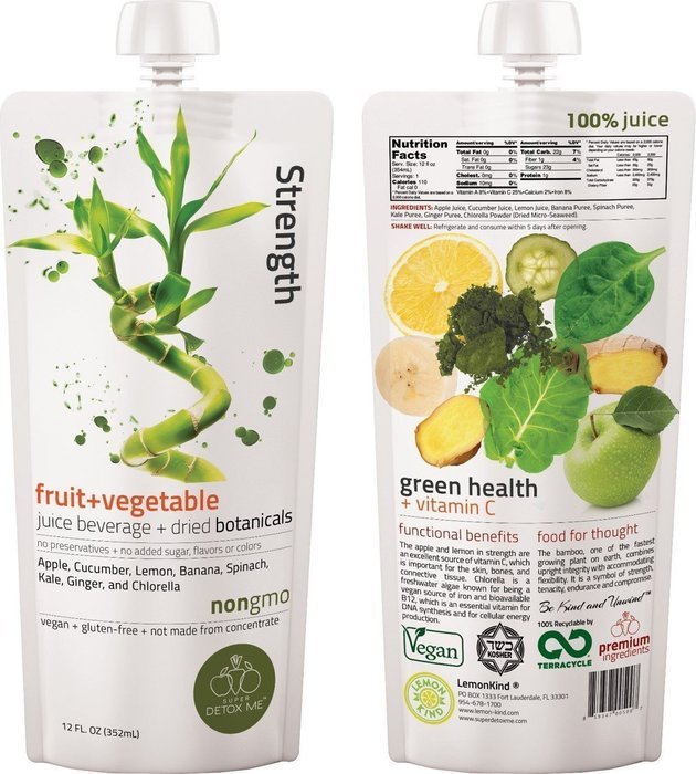 Super Detox Me Vibrance Cleanse Juice with Green Tea and Mango, 12 Ounce, Pack of 10 N15