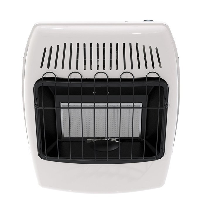 Dyna Glo IR18PTFA 18,000 BTU Liquid Propane Infrared Vent Free Thermostatic Wall Heater with blower and legs N2