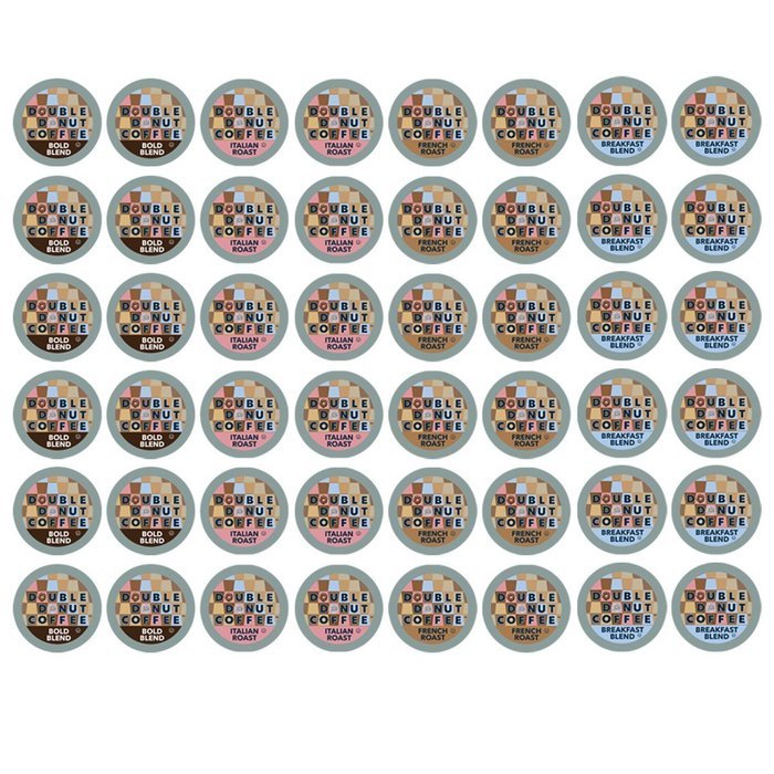 Double Donut Single Serve Cups for Keurig K Cup Brewer, 48 Count N2