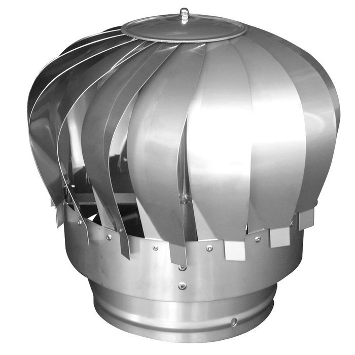 310 Mm Stainless Steel Rotating Spinning Roof Cowl MAD Spinner Chimney Flue Cowl