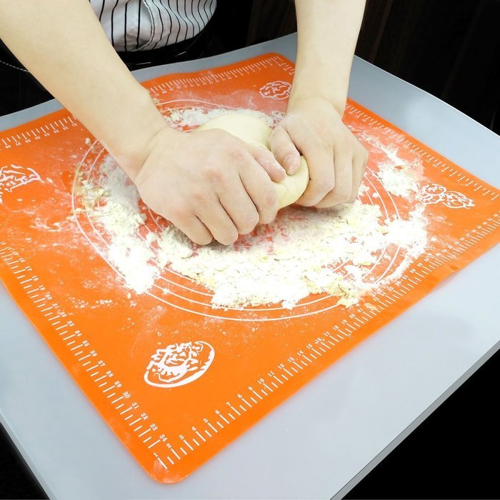 Baking Mat,Silivo 19.6"*15.7" Silicone Pastry Kneading Mat with Measurements N10
