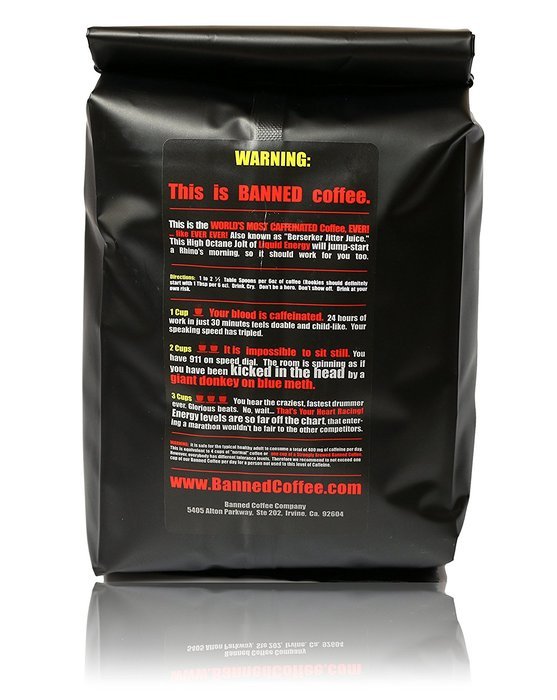 Banned Coffee | The Strongest Coffee in the world | Super Strong Caffeine Content | Our Best Medium Dark Roast... N3