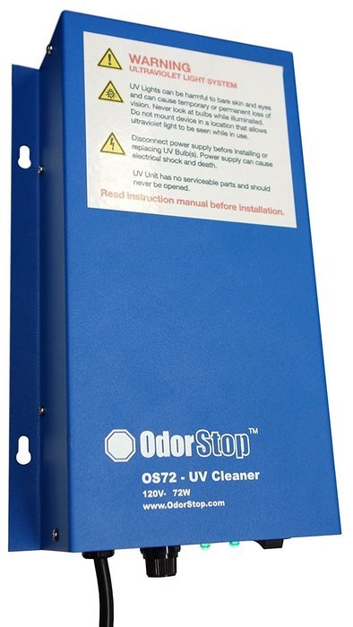 OdorStop OS7212 - 72 Watt UV Air Treatment System with 12" Bulbs N6