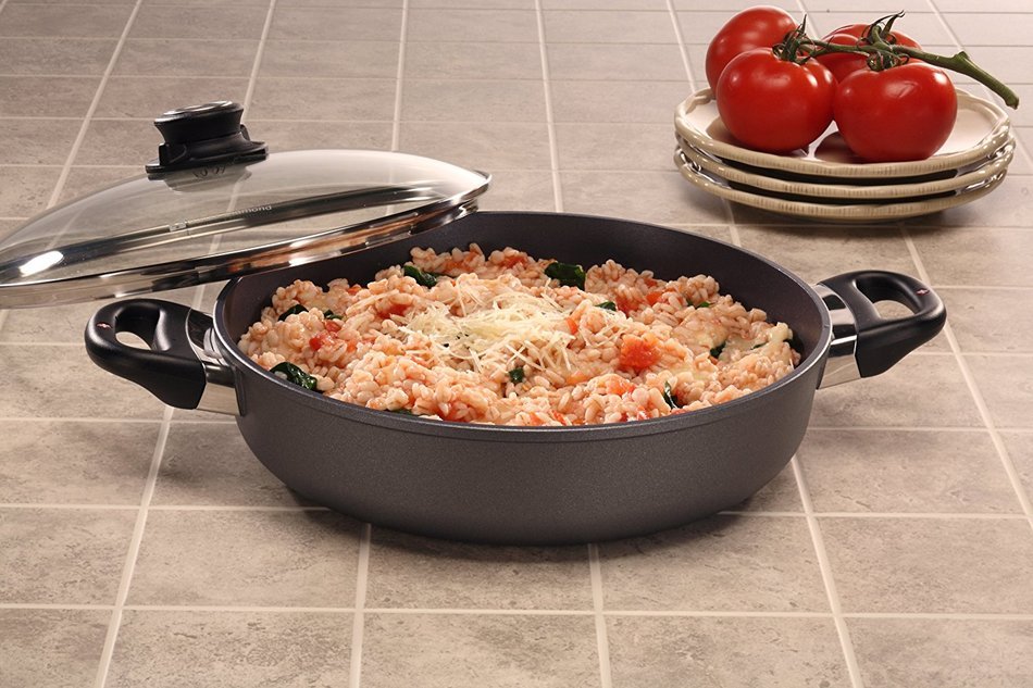 Swiss Diamond Sauteuse with Lid- 3.5 L (3.7 QT) 28 cm (11") N5