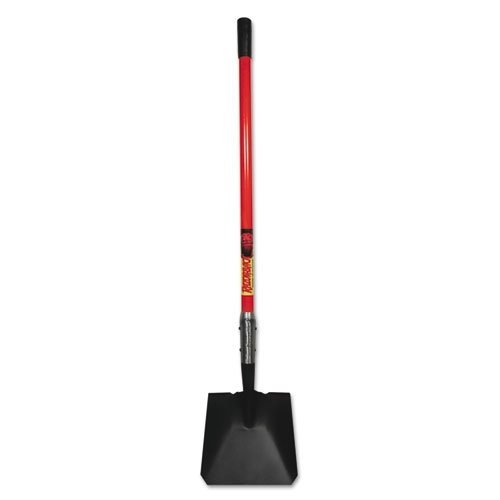 Razorback Shovel Long Fiberglass 48 " Industrial Gauge, Rolled Step, Square Point