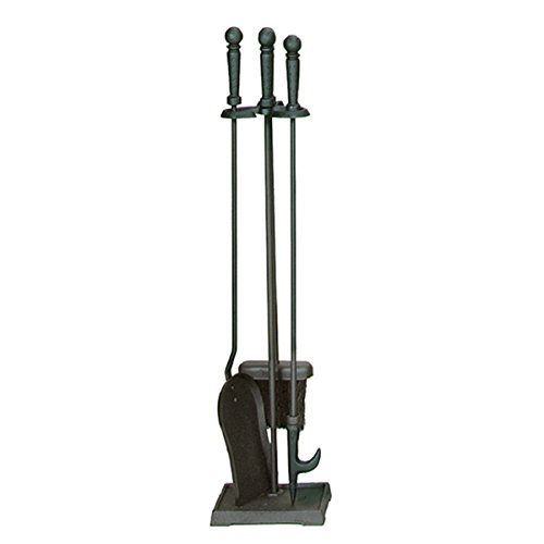 Blue Rhino Black 4-piece Fireplace Fireset