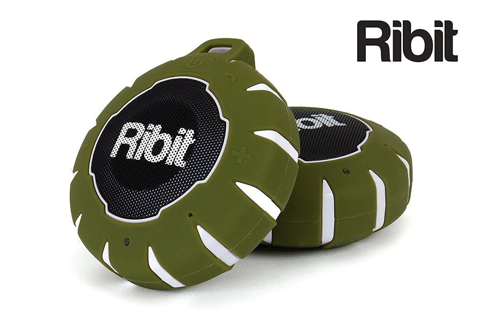 Ribit&trade; Red Waterproof Bluetooth Speakers - IPX7 Outdoor Wireless Speakers - Best Bluetooth Speakers for Pool and... N20