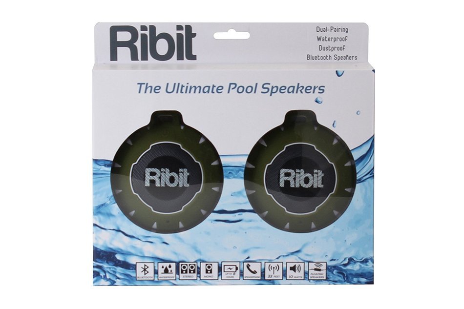 Ribit&trade; Red Waterproof Bluetooth Speakers - IPX7 Outdoor Wireless Speakers - Best Bluetooth Speakers for Pool and... N21