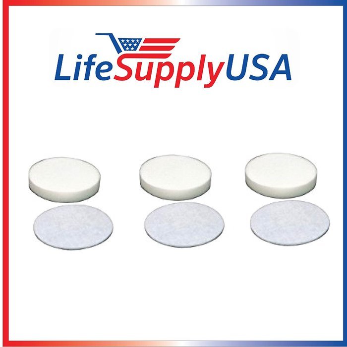 3 Pack Foam and Felt Filters fit Shark NV80 Models -Part # XFF80 - Reusable and Washable - Designed & Engineered...