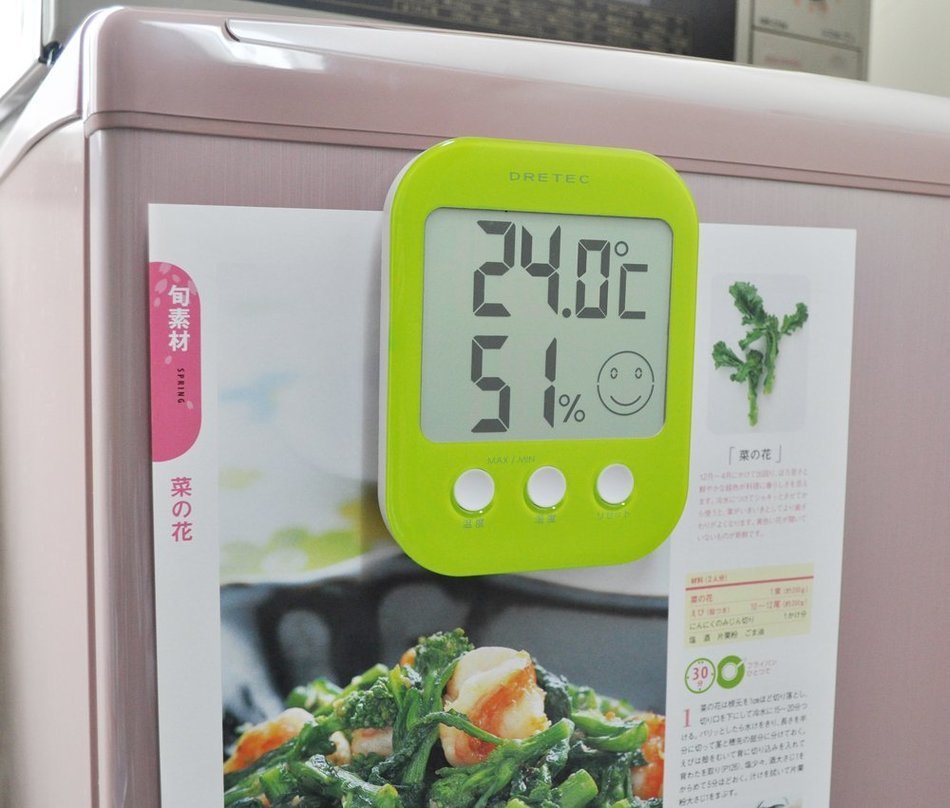 DRETEC digital thermo-hygrometer ' Opsys ' Green O-230GN N3