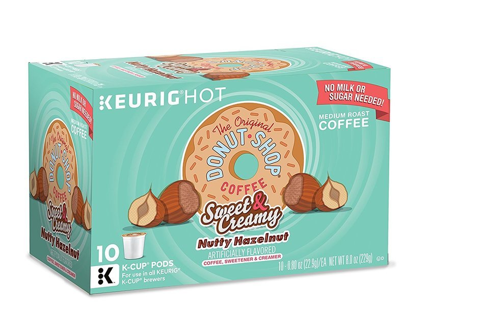 Keurig The Original Donut Shop K-Cup Packs, Sweet and Creamy Hazelnut, 10 Count (Pack of 6) N2