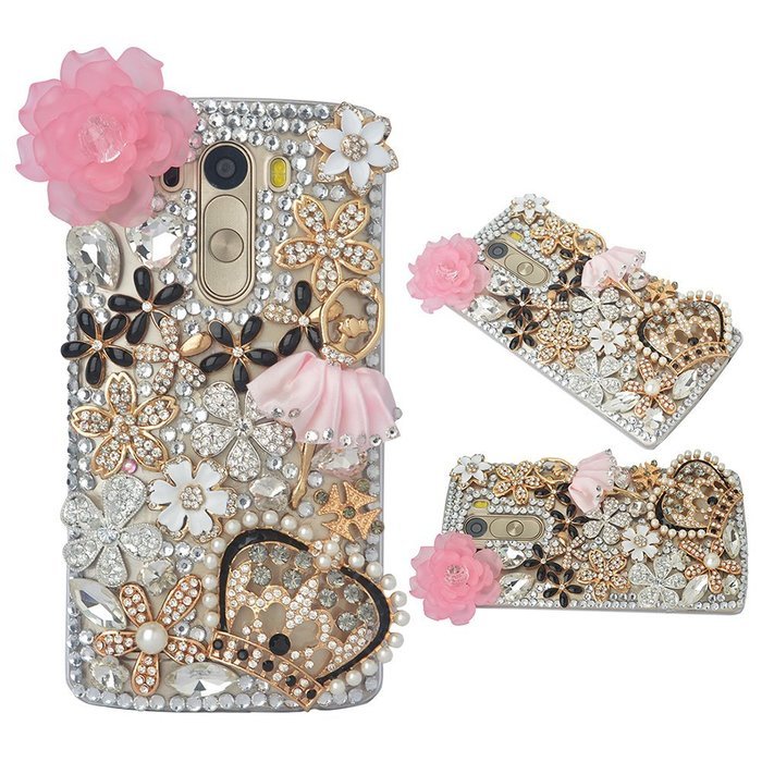 LG Stylo 2,LG Stylo 2 Plus/LG Stylus 2 Plus/K530/ MS550 Case,Yaheeda [Luxurious Series] 3D Handmade Shiny Crystal... N5