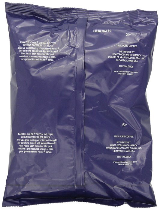 Maxwell House Original Roast Ground Coffee, 10-Count Filter Packs (Pack of 4) N37