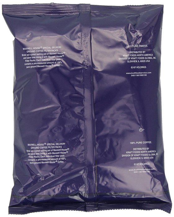 Maxwell House Original Roast Ground Coffee, 10-Count Filter Packs (Pack of 4) N44
