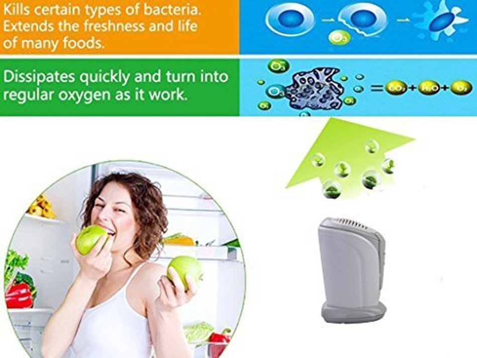 BestFire&reg; Mini Ionic Freshener Deodorizer Purifier for Refrigerators Closets Bathrooms N3