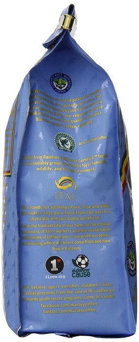 Marley Coffee, Organic One Love, Ethiopian YirgaCheffe, Ground Coffee, 8 Ounce N30